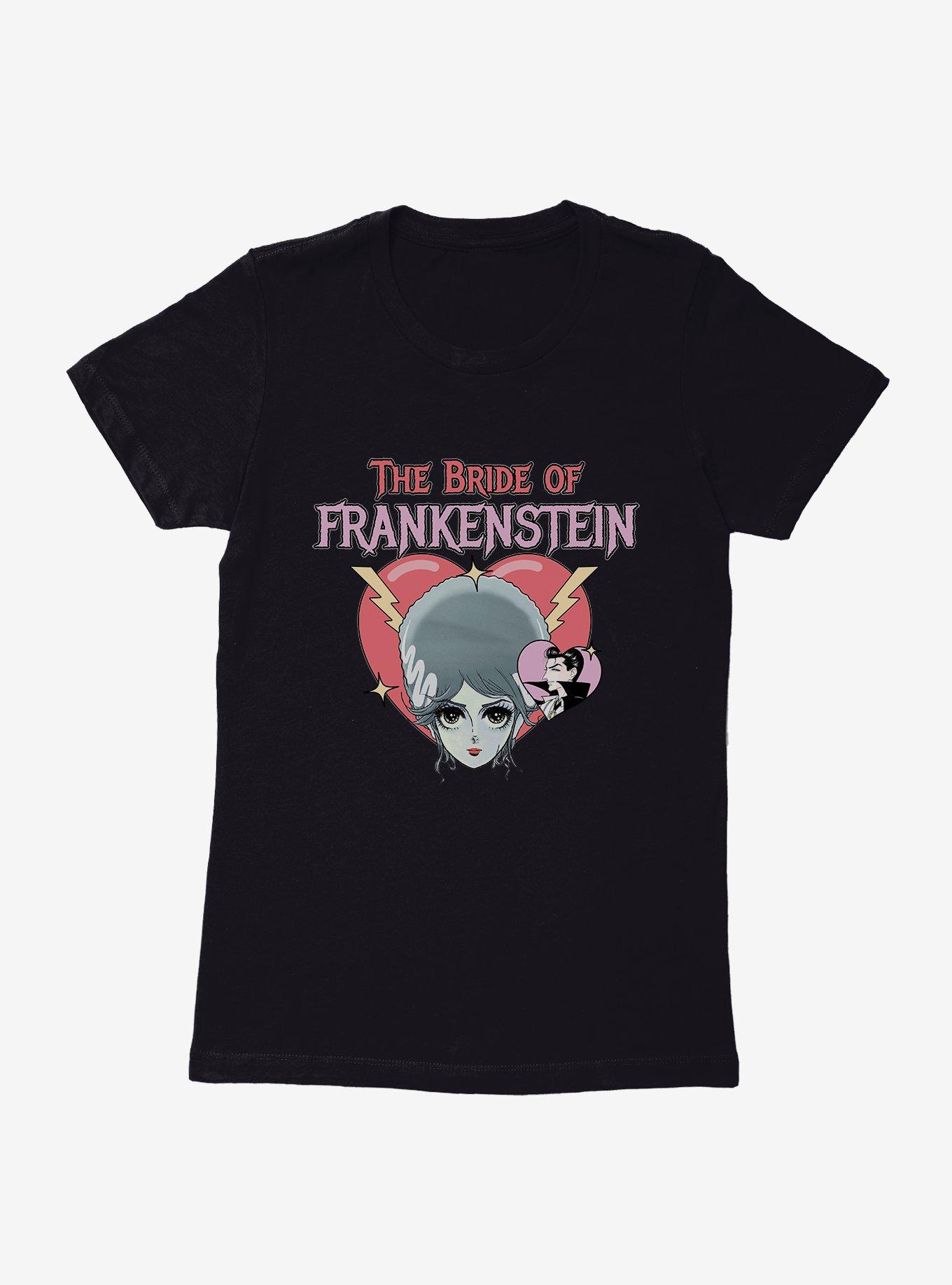 Monsters Anime The Bride Of Frankenstein Womens T-Shirt, BLACK, hi-res