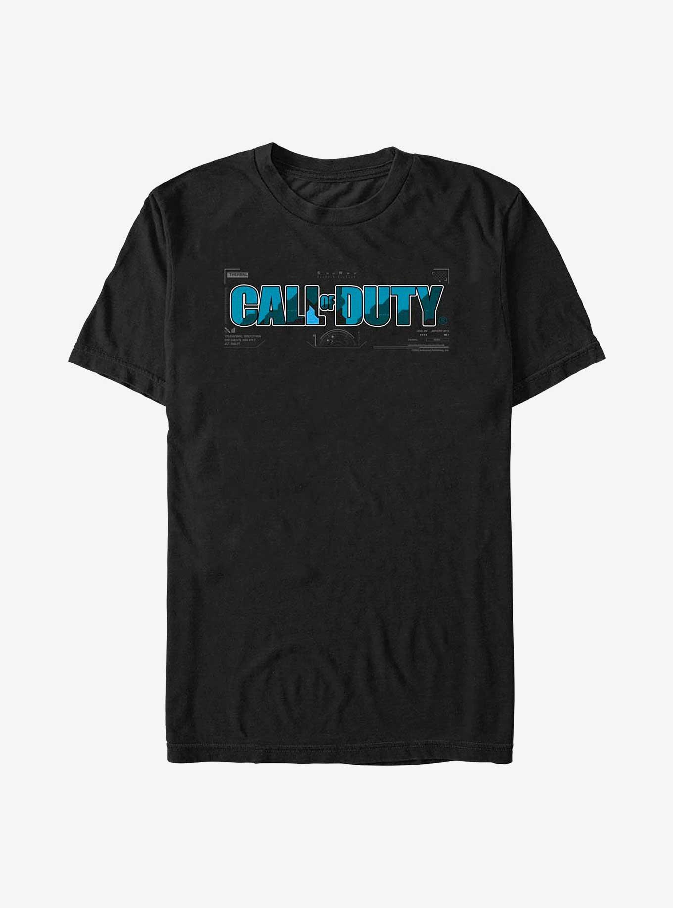 Call Of Duty Aqua Camo T-Shirt, BLACK, hi-res