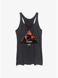 Call Of Duty Covert Red Variant Girls Raw Edge Tank, BLK HTR, hi-res