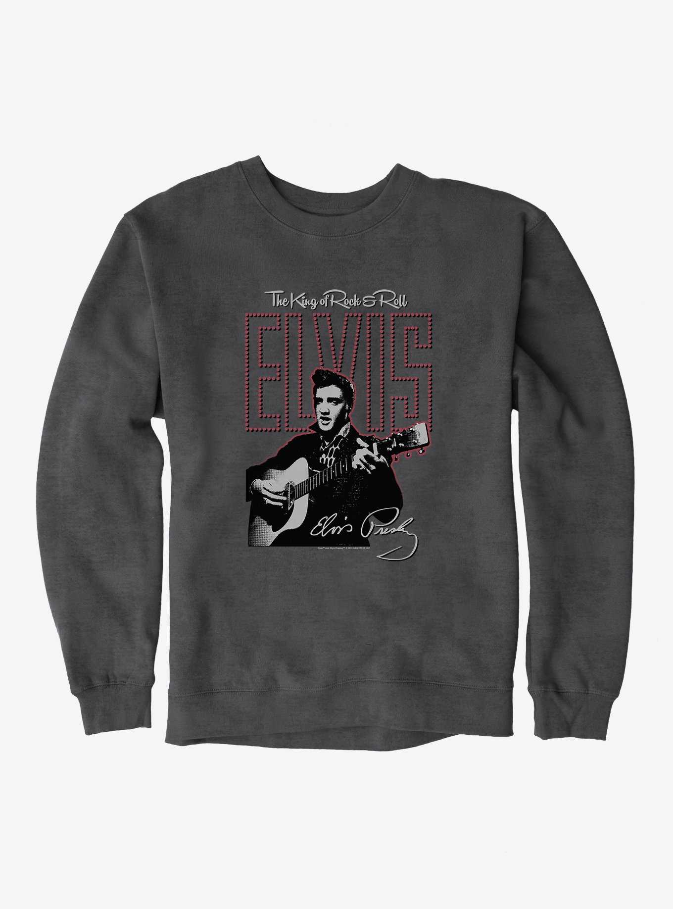 Elvis The King Of Rock & Roll Sweatshirt, , hi-res