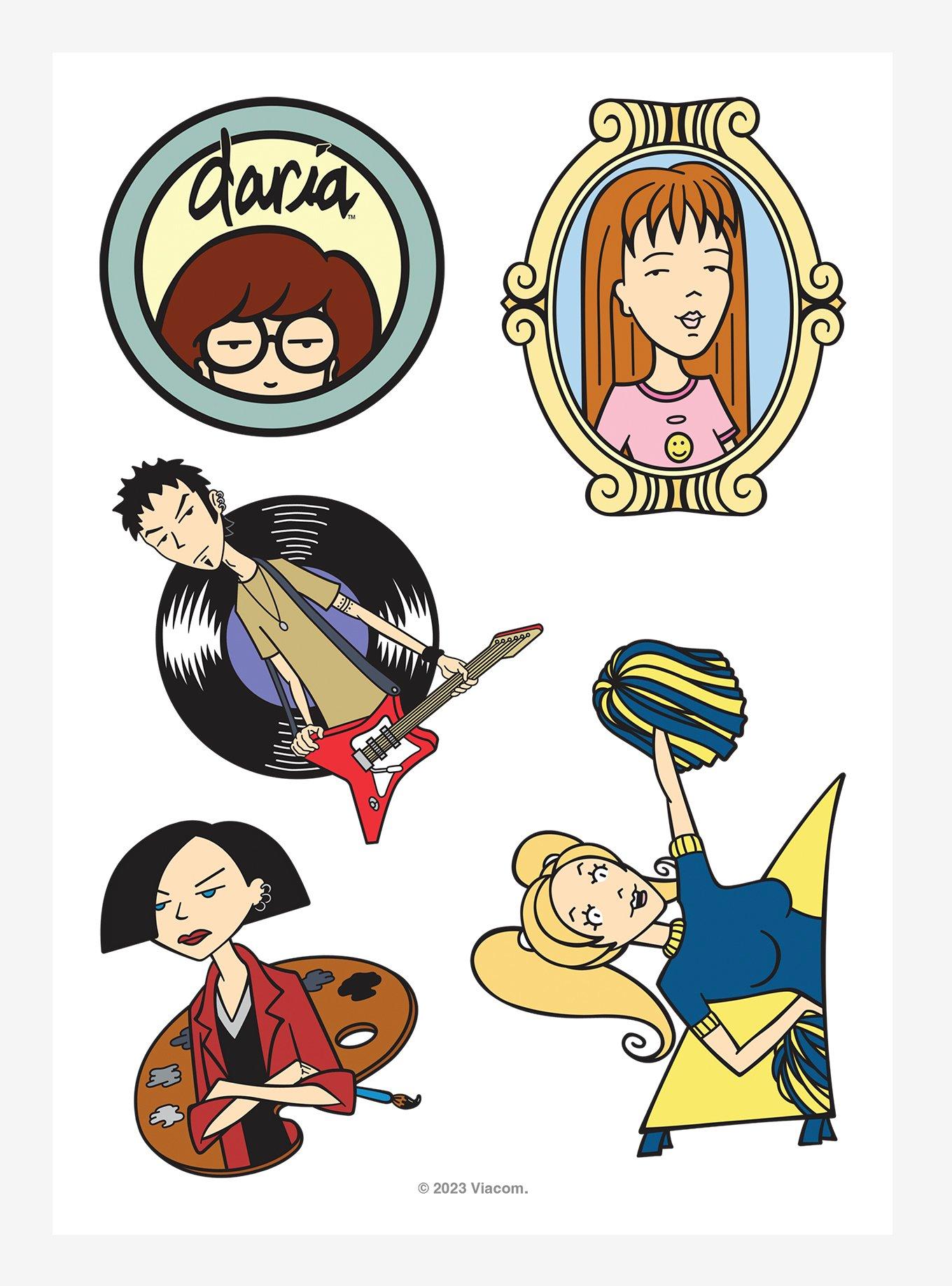 MTV Daria and Friends Kiss-Cut Sticker Sheet, , hi-res