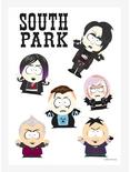 South Park Emo Kids Kiss-Cut Sticker Sheet, , hi-res