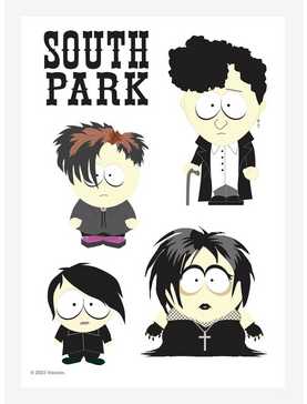 South Park Goth Kids Kiss-Cut Sticker Sheet, , hi-res