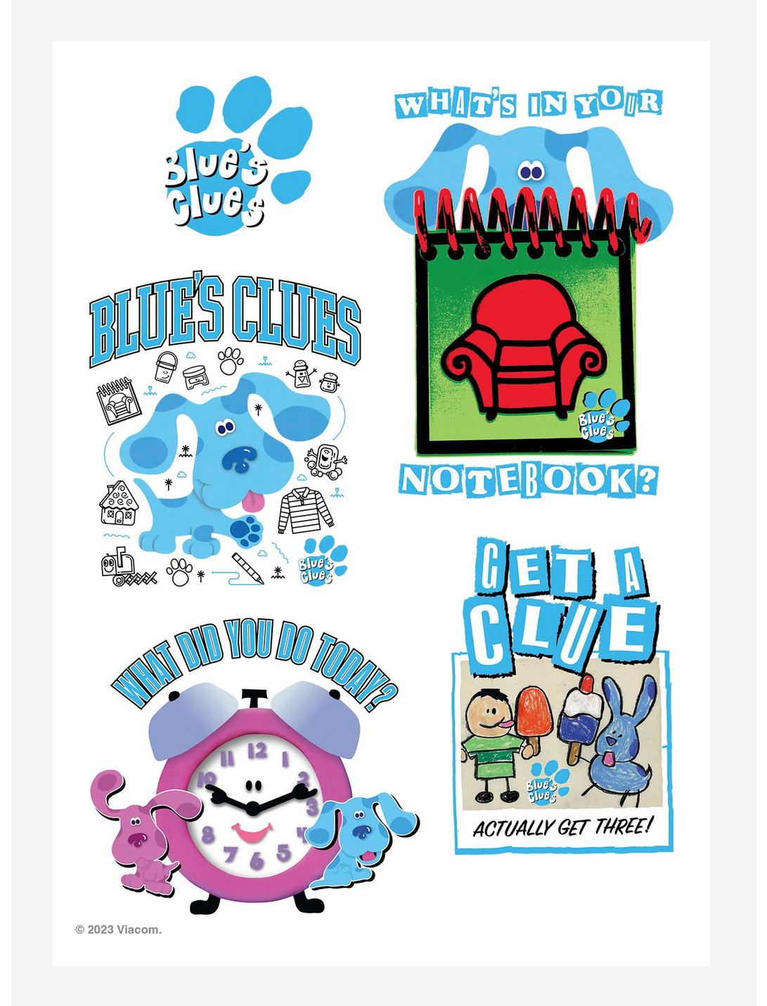Blue's Clues What's In Your Notebook Kiss-Cut Sticker Sheet, , hi-res
