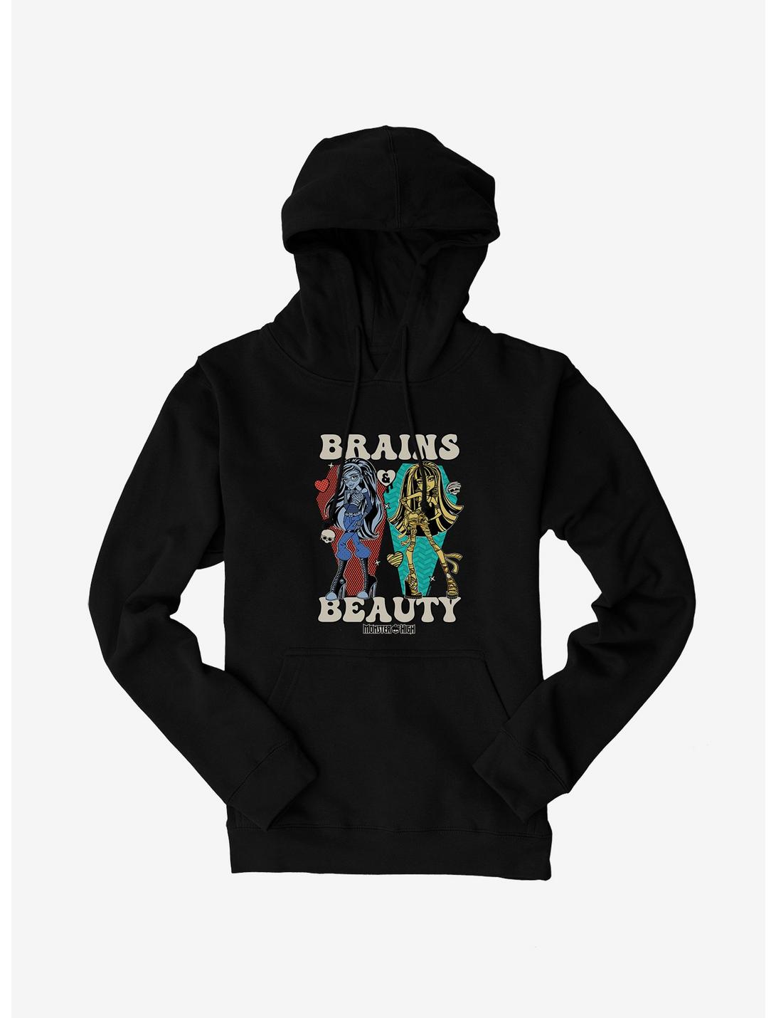 Monster High Brains And Beauty Ghoulia And Cleo Hoodie, BLACK, hi-res