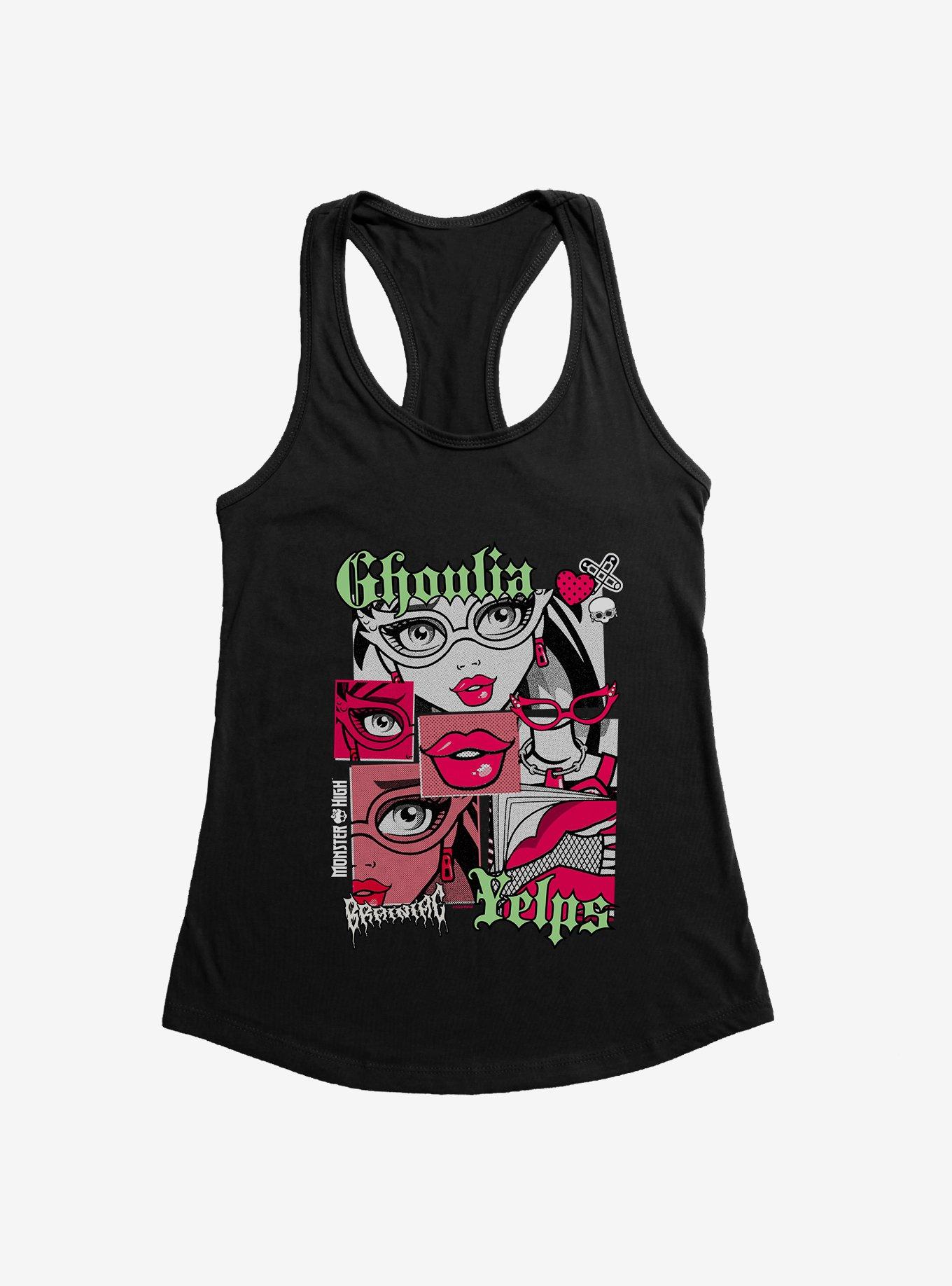 Monster High Ghoulia Yelps Brainiac Girls Tank, BLACK, hi-res