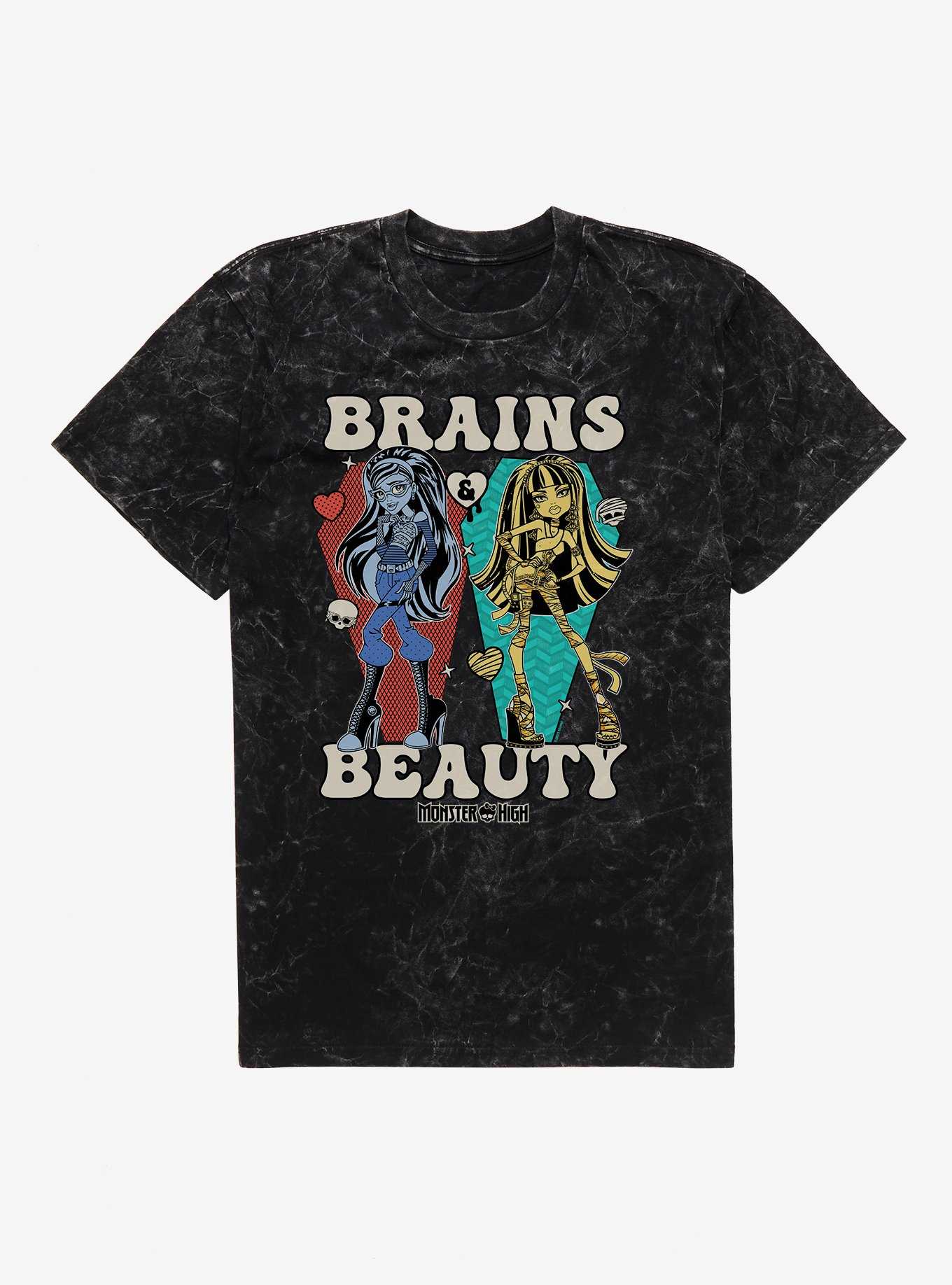 Monster High Brains And Beauty Ghoulia And Cleo Mineral Wash T-Shirt, , hi-res