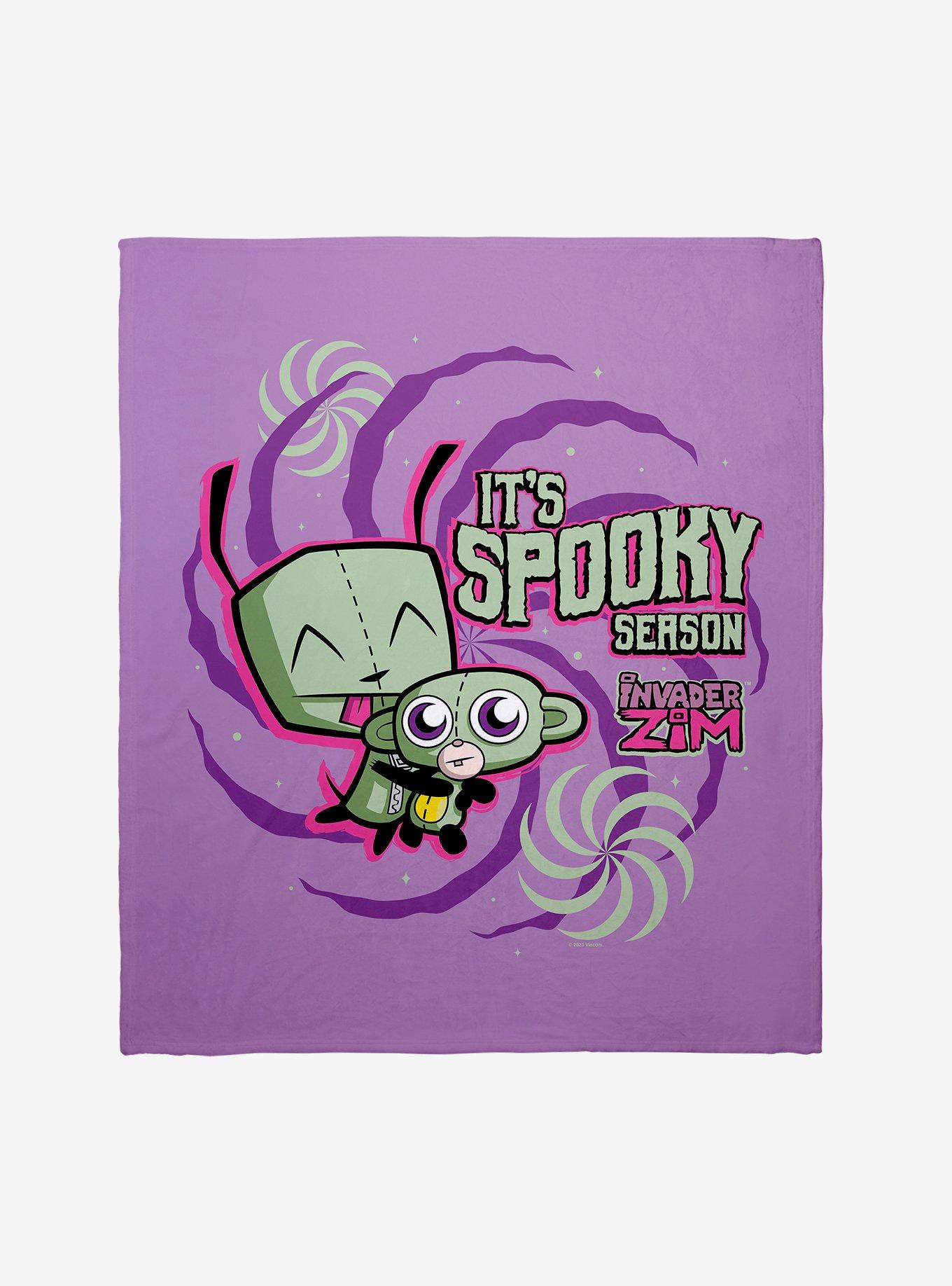 Invader Zim Gir Spooky Season Throw Blanket, , hi-res