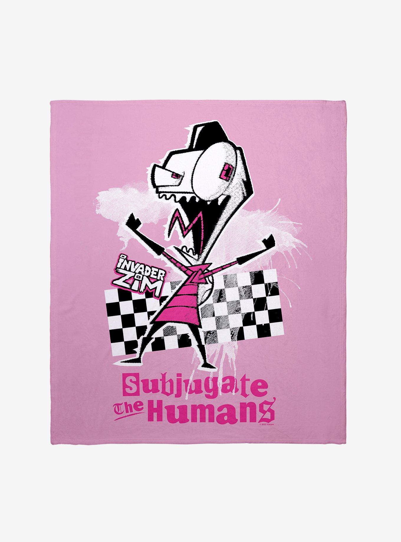 Invader Zim Subjugate The Humans Throw Blanket, , hi-res