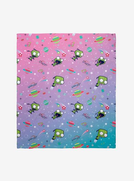 Invader Zim Spacey Gir Throw Blanket - WHITE | Hot Topic