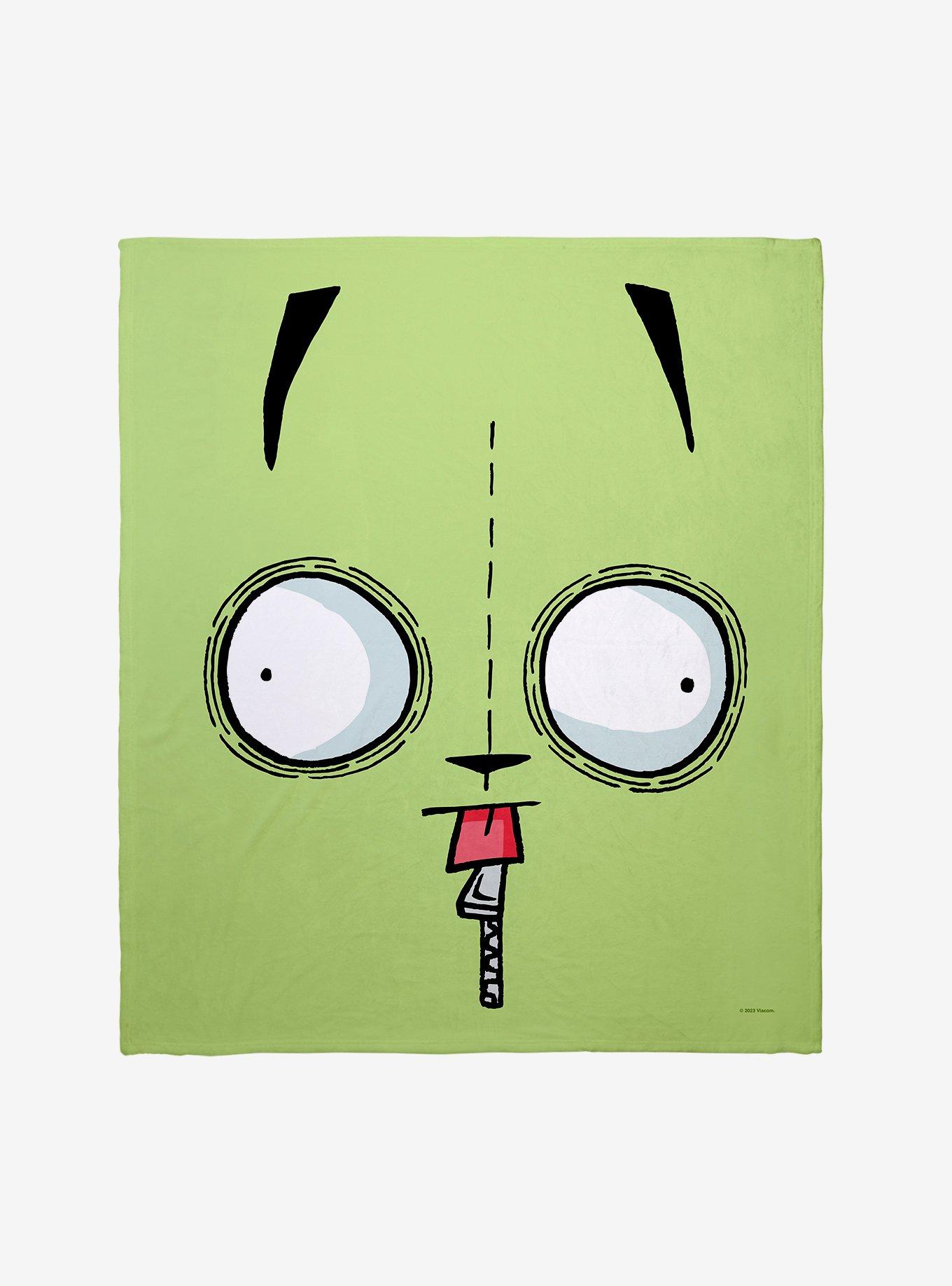 Invader Zim Gir Face Throw Blanket, , hi-res