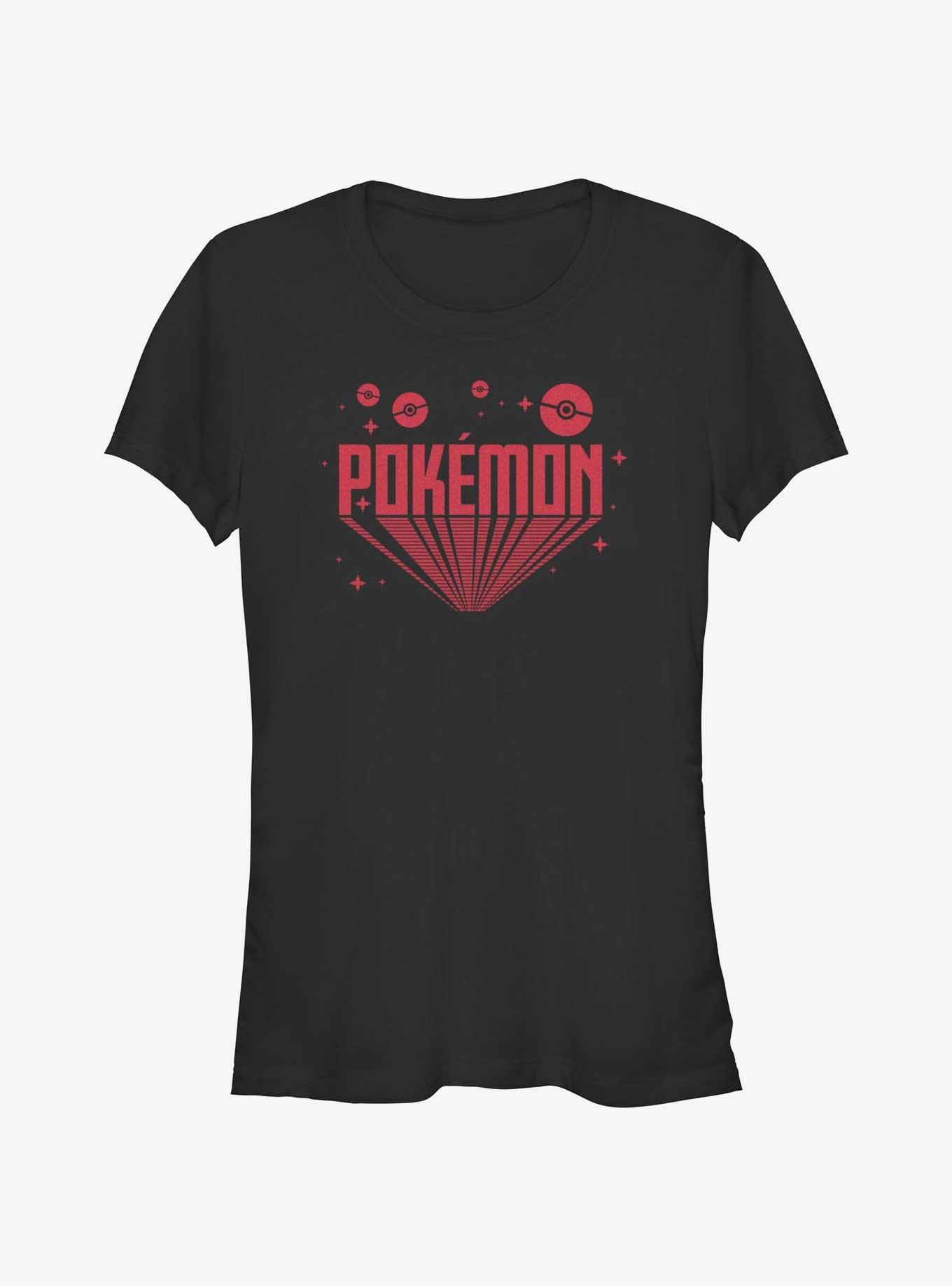 Pokemon Retro Logo Girls T-Shirt, , hi-res