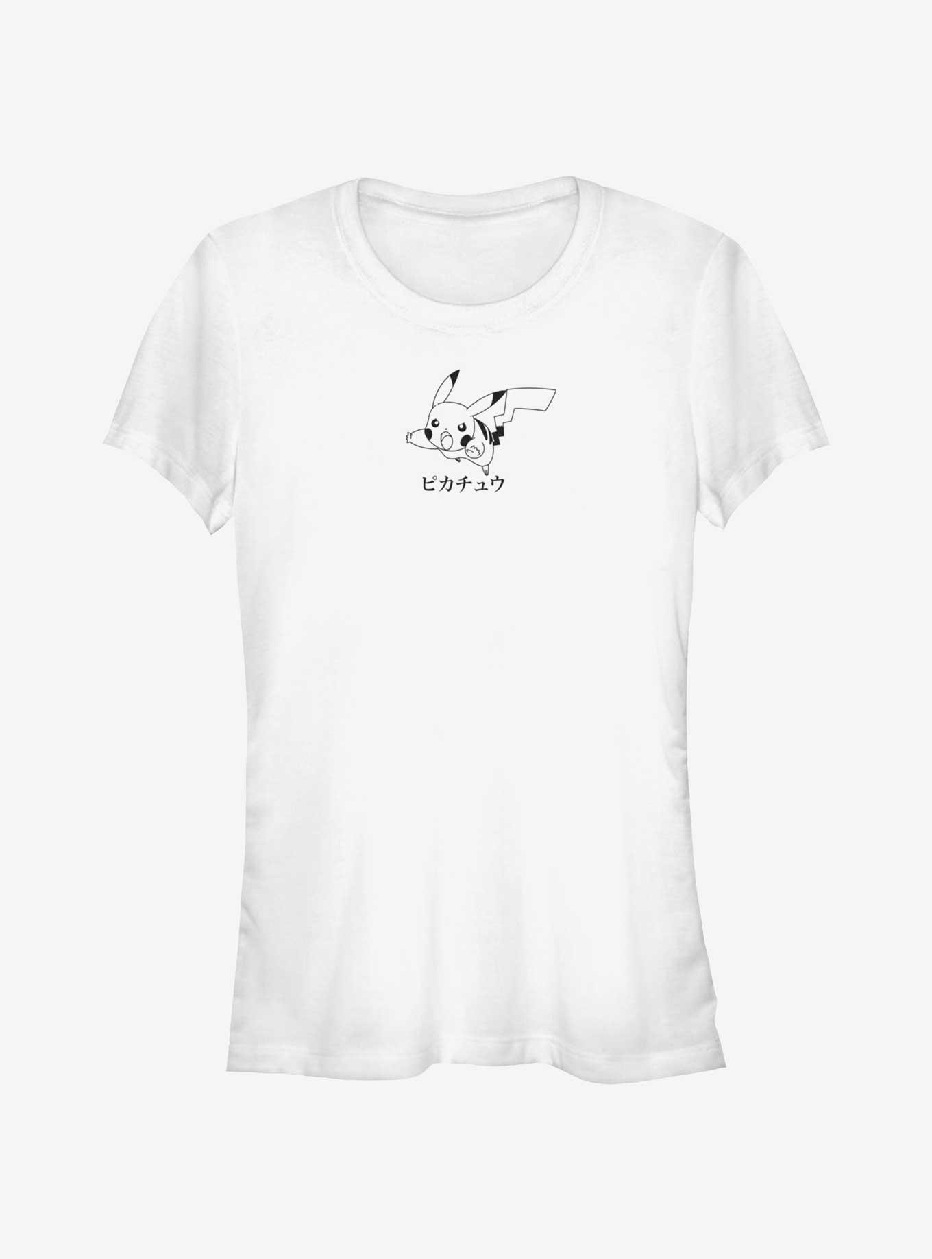 Pokemon Pikachu Jump In Japanese Girls T-Shirt, , hi-res