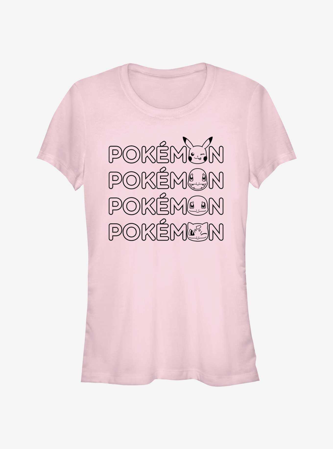 Pokemon Starter Heads Logo Girls T-Shirt, , hi-res