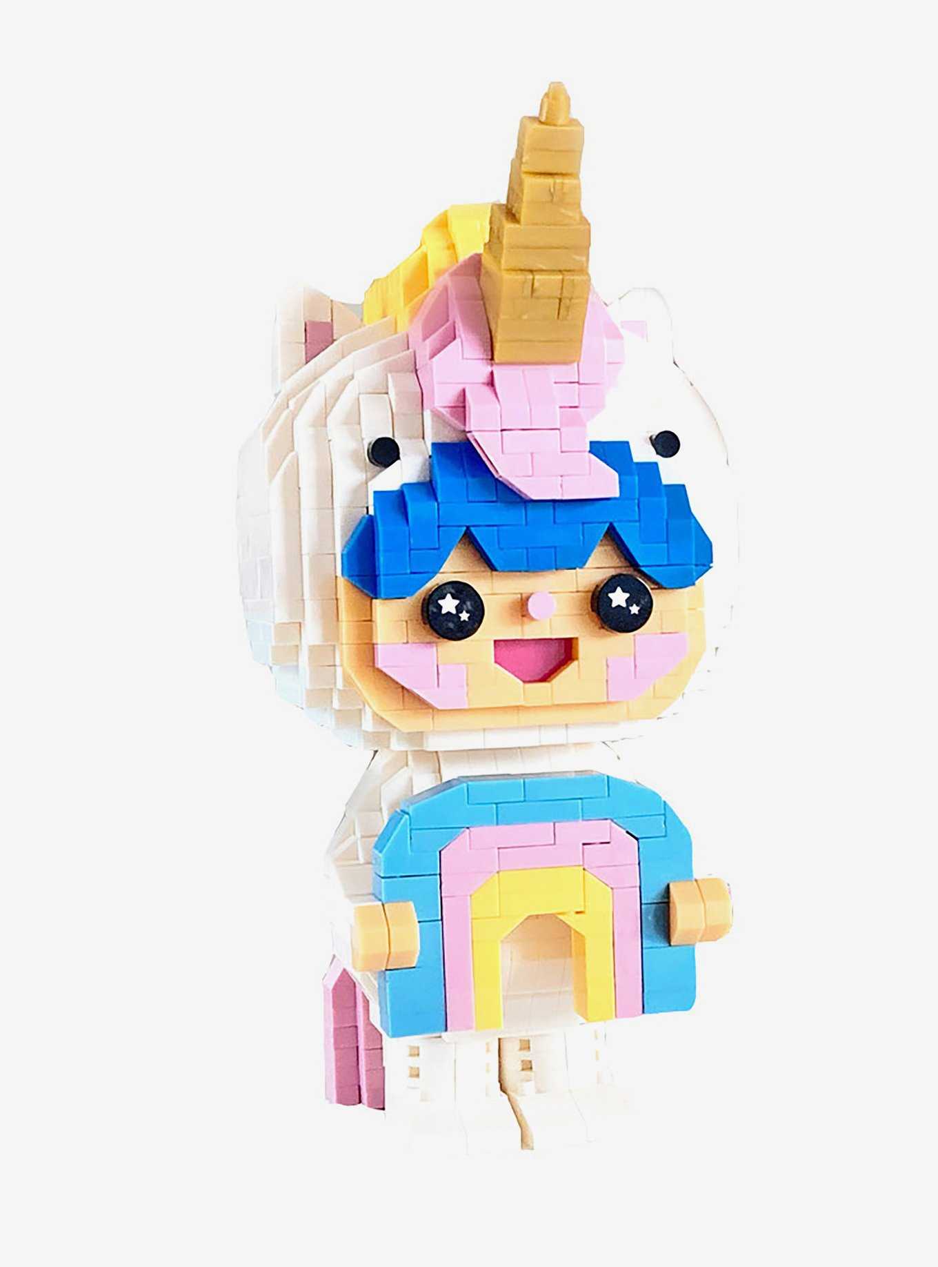 Rainbow Unicorn Mini Bricks by Momiji, , hi-res