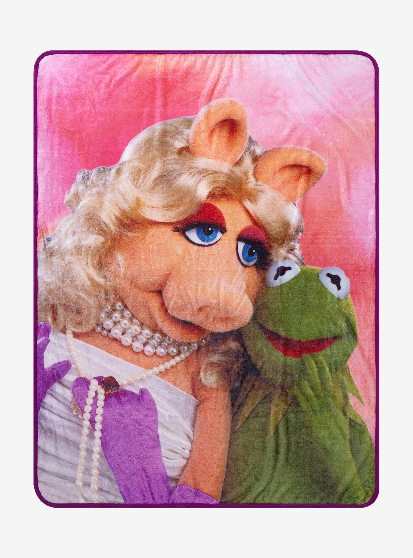 Disney The Muppets Miss Piggy & Kermit Throw Blanket, , hi-res