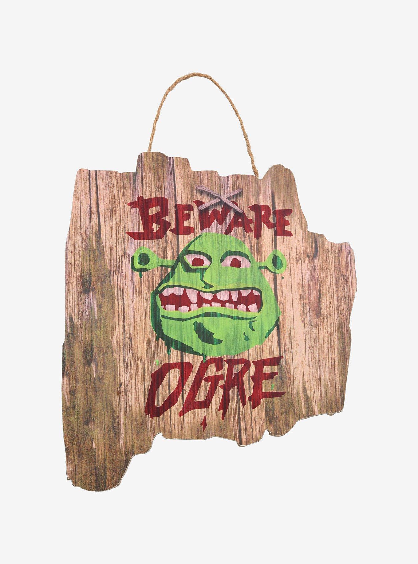 Shrek Beware Ogre Wall Hanging, , hi-res