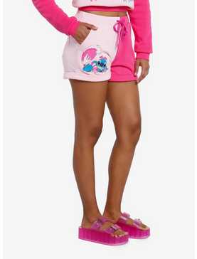 Her Universe Disney Stitch Cheshire Cat Color-Block Girls Lounge Shorts, , hi-res