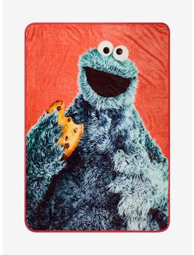 Sesame Street Cookie Monster Throw Blanket, , hi-res