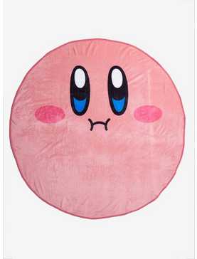 Kirby Face Circular Throw Blanket, , hi-res