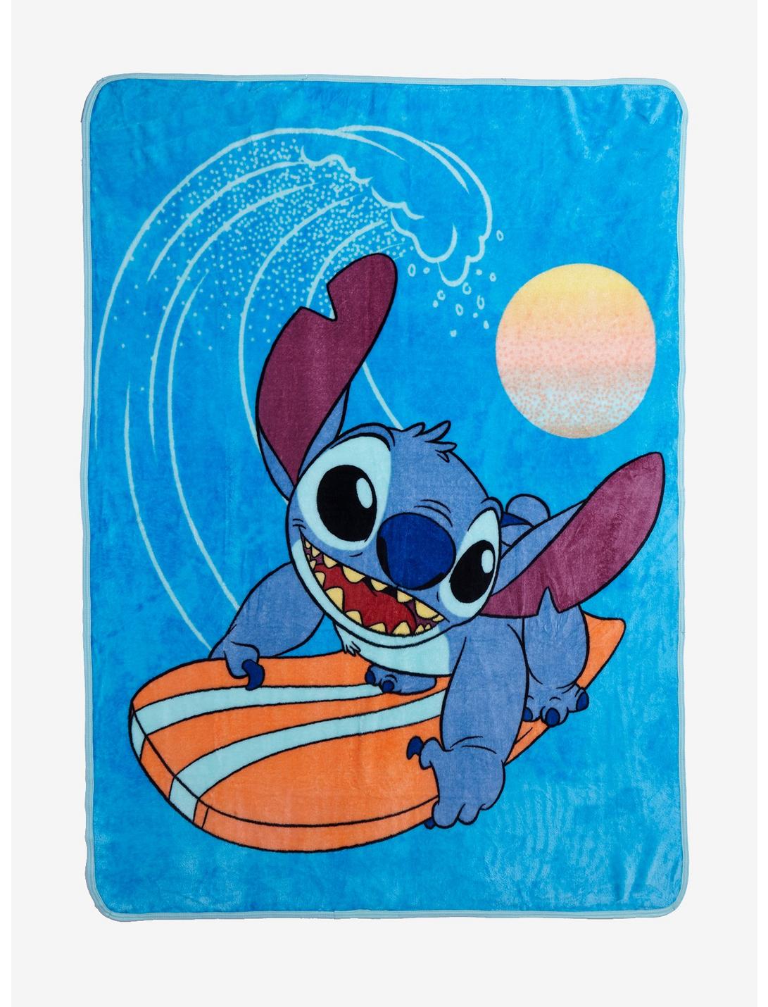Disney Lilo & Stitch Surfing Stitch Throw Blanket, , hi-res