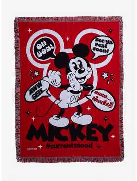 Disney Mickey Mouse Oh Boy Tapestry Throw Blanket, , hi-res