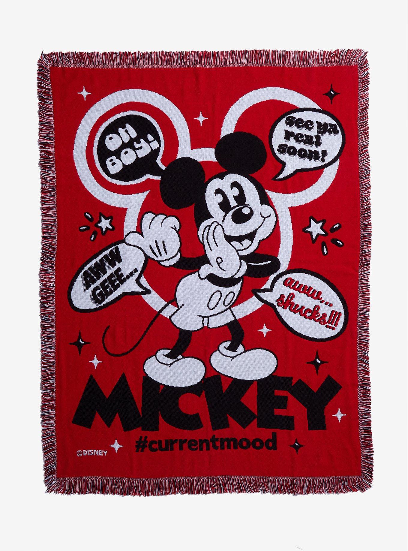 Disney Mickey Mouse Oh Boy Tapestry Throw Blanket, , hi-res