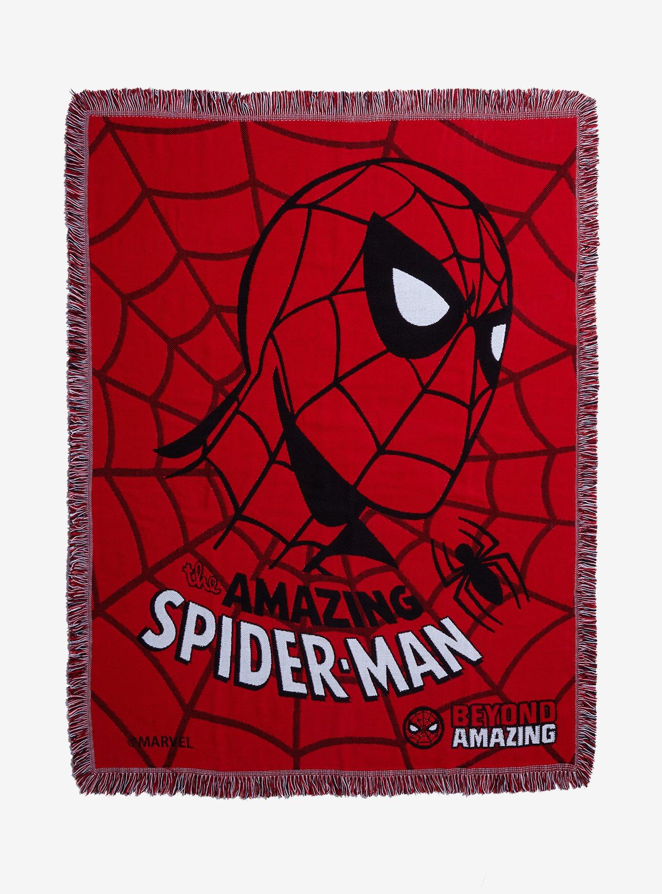 Marvel Spider-Man Web Tapestry Throw Blanket, , hi-res