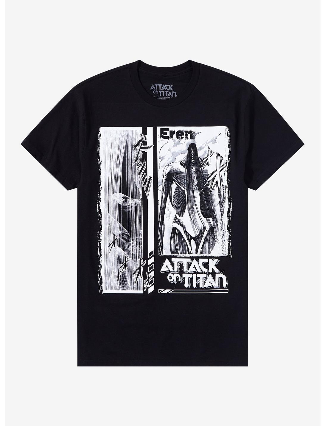 Attack On Titan Eren Colossal Titan T-Shirt, BLACK, hi-res