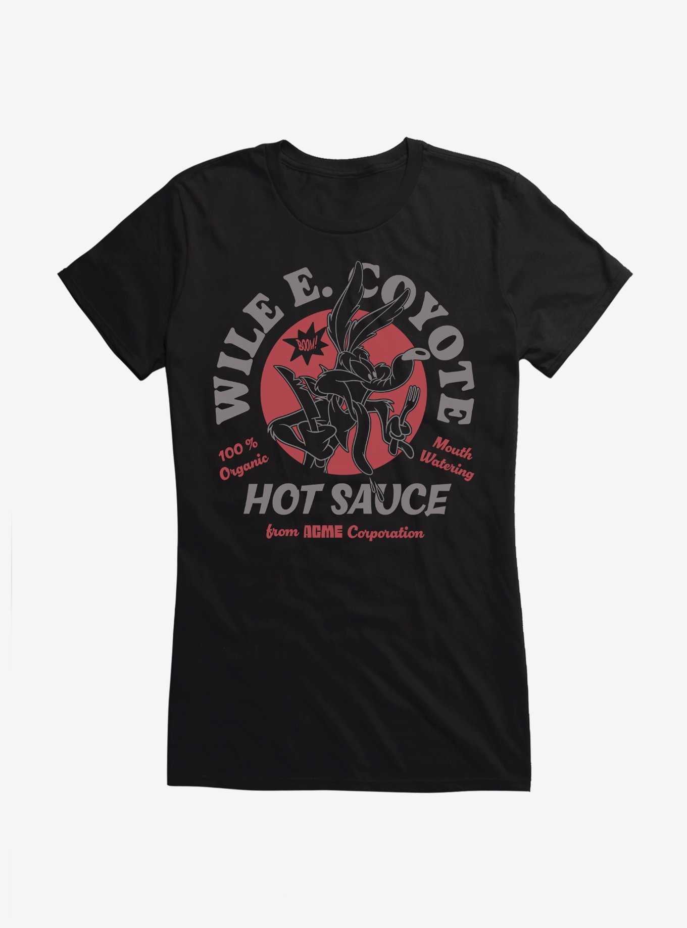 Looney Tunes Wile E. Coyote Hot Sauce Girls T-Shirt, , hi-res