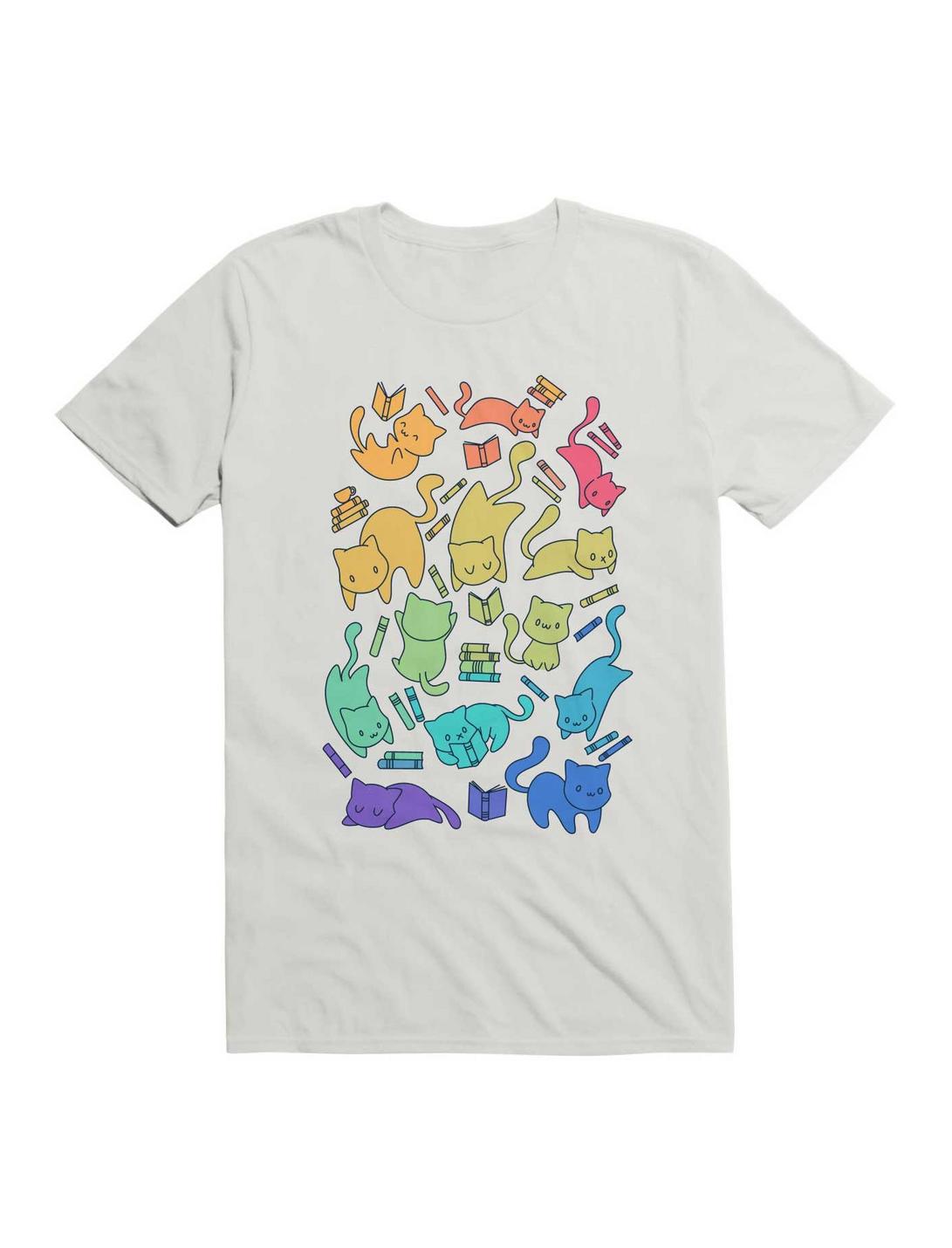 Cats and Books T-Shirt, , hi-res