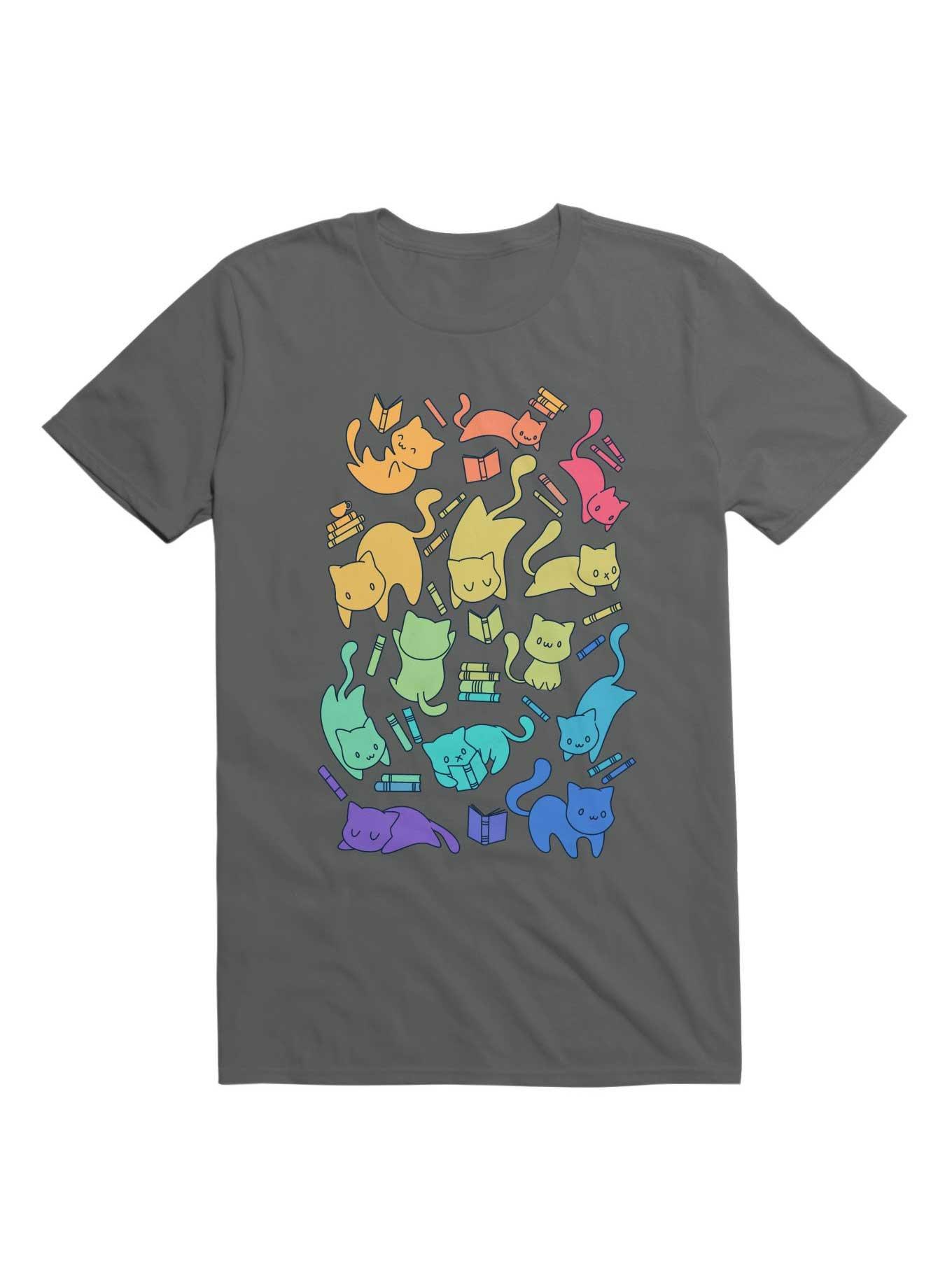 Cats and Books T-Shirt