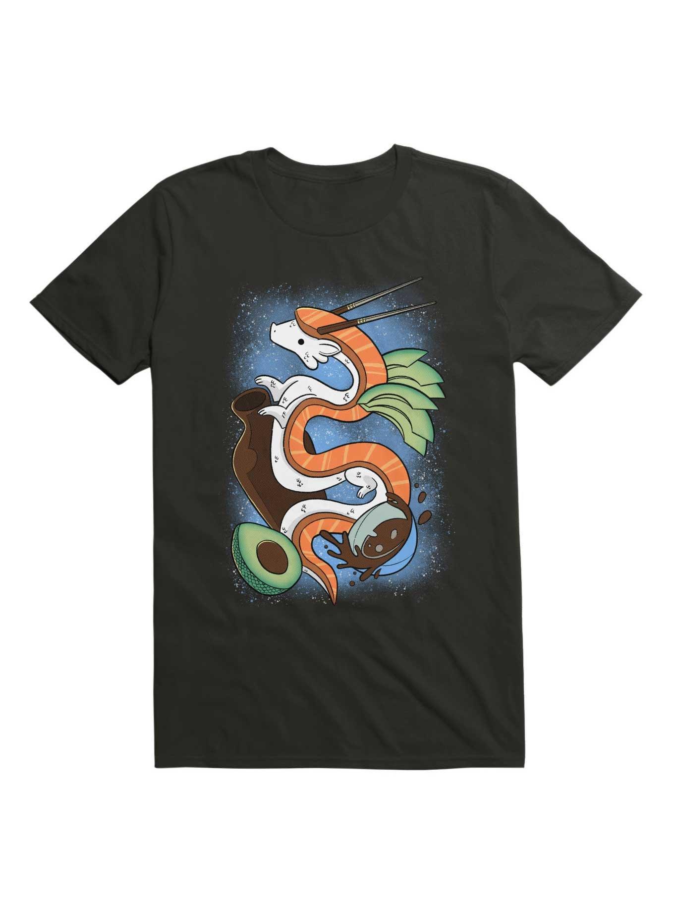 Sushi Dragon T-Shirt, BLACK, hi-res