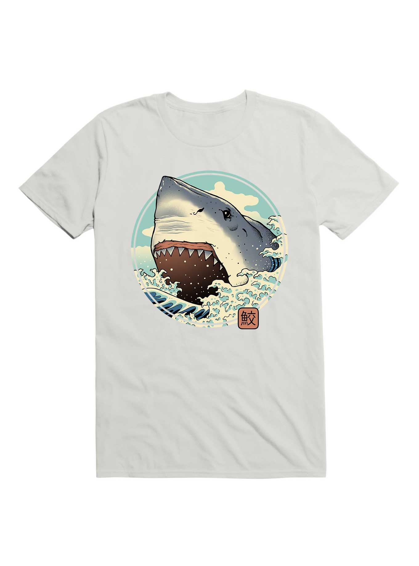 Shark Attack! T-Shirt, WHITE, hi-res