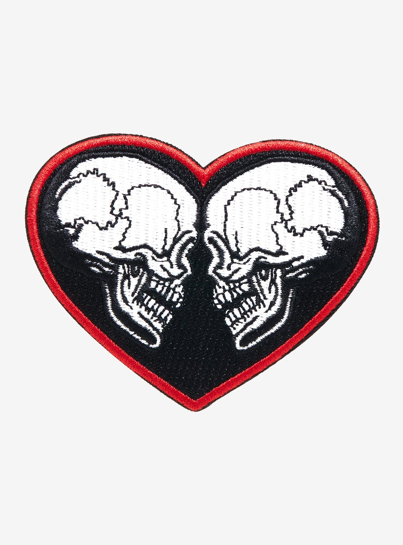 Skulls Heart Patch | Hot Topic