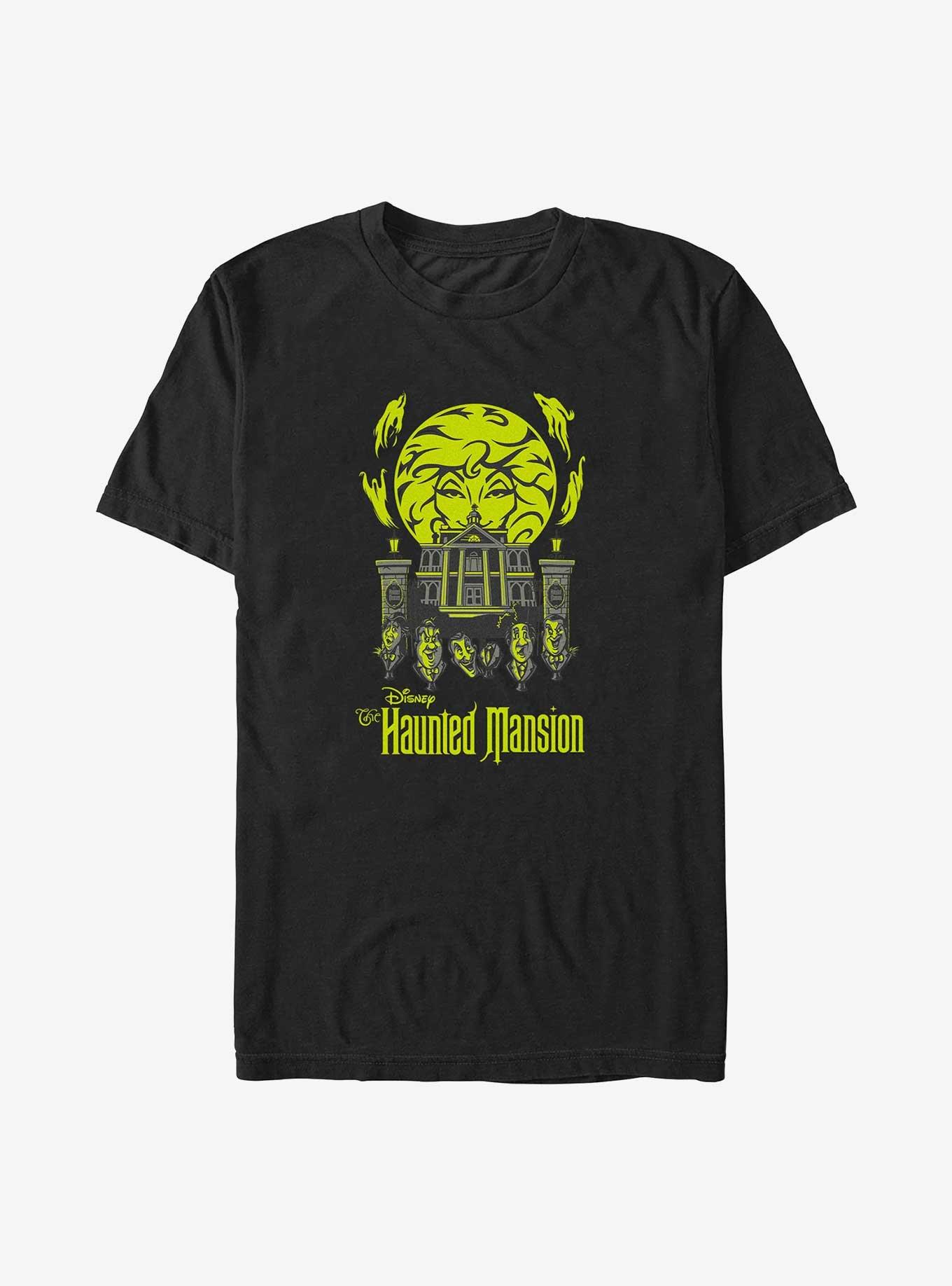 Disney Haunted Mansion Leota Toombs Crystal Ball Talking Heads Big & Tall T-Shirt, BLACK, hi-res