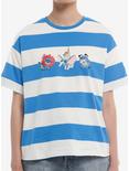 Her Universe Disney Stitch Character Mashup Stripe Oversized T-Shirt, BLUE STRIPE, hi-res