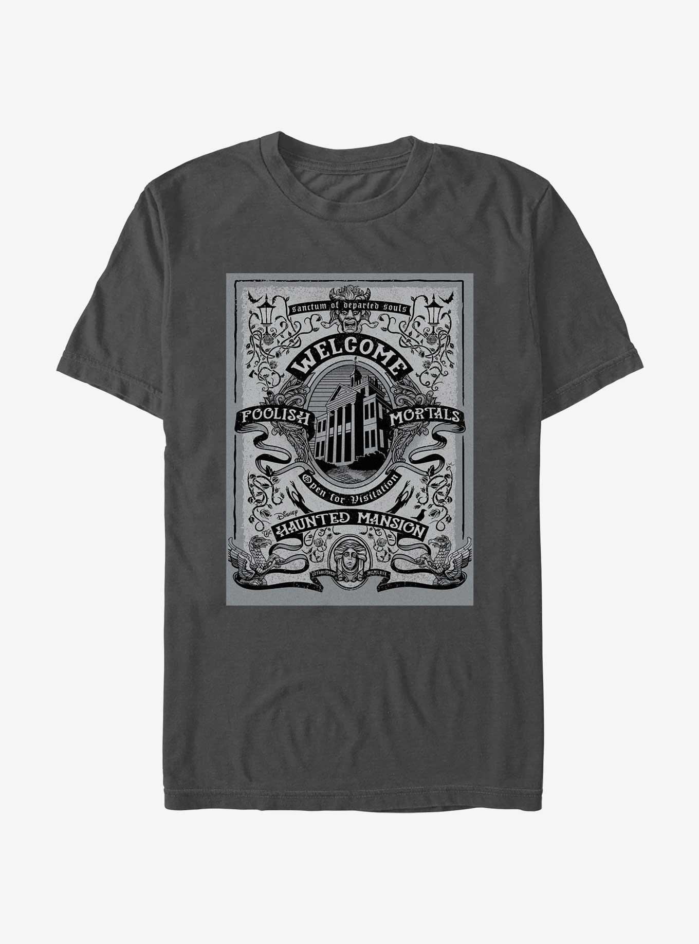 Disney Haunted Mansion Welcome Foolish Mortals Poster Extra Soft T-Shirt, , hi-res