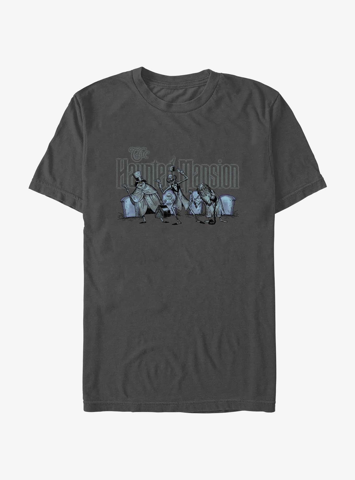 Disney Haunted Mansion Hitchhiking Ghosts Logo Extra Soft T-Shirt, , hi-res