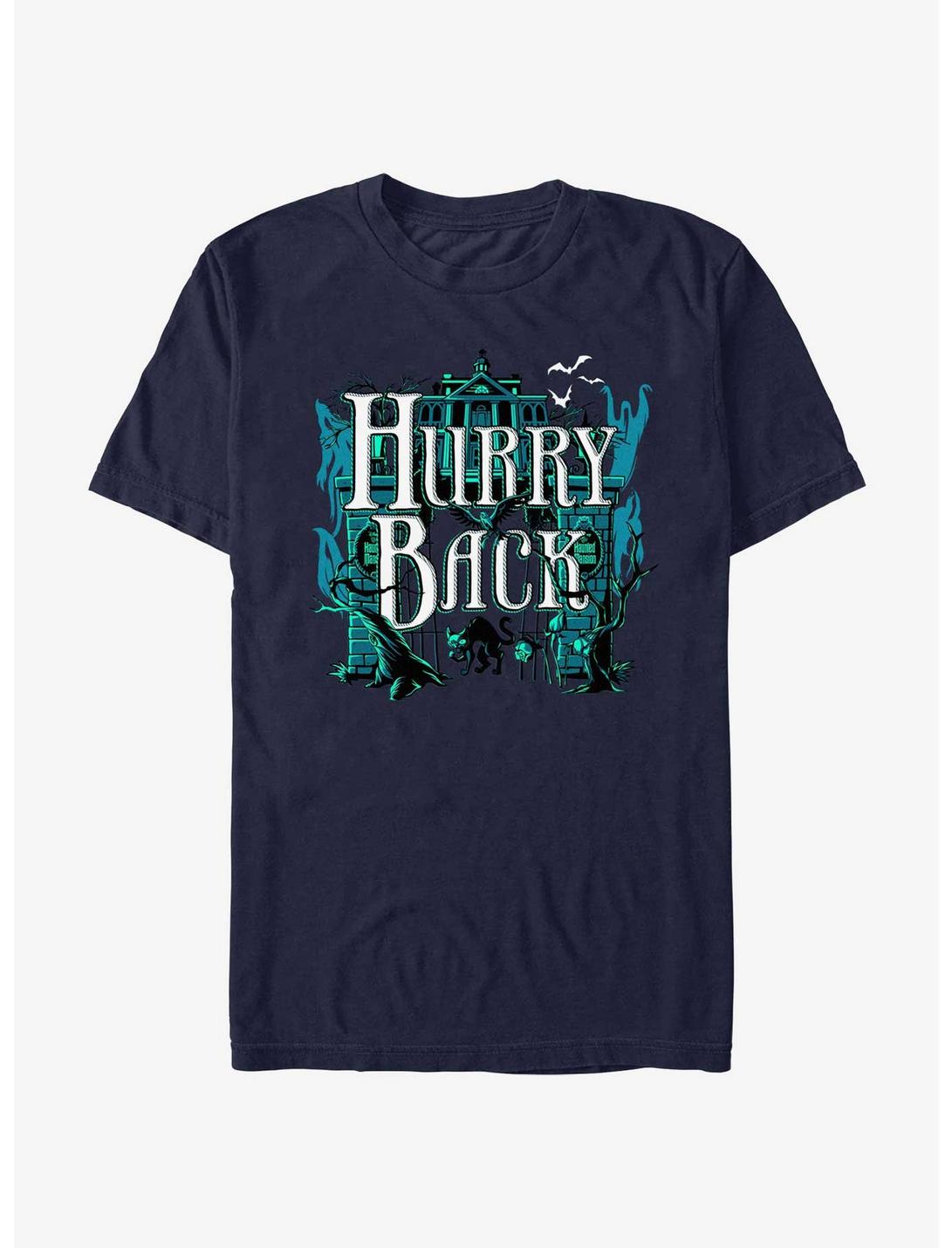 Disney Haunted Mansion Hurry Back Extra Soft T-Shirt, NAVY, hi-res