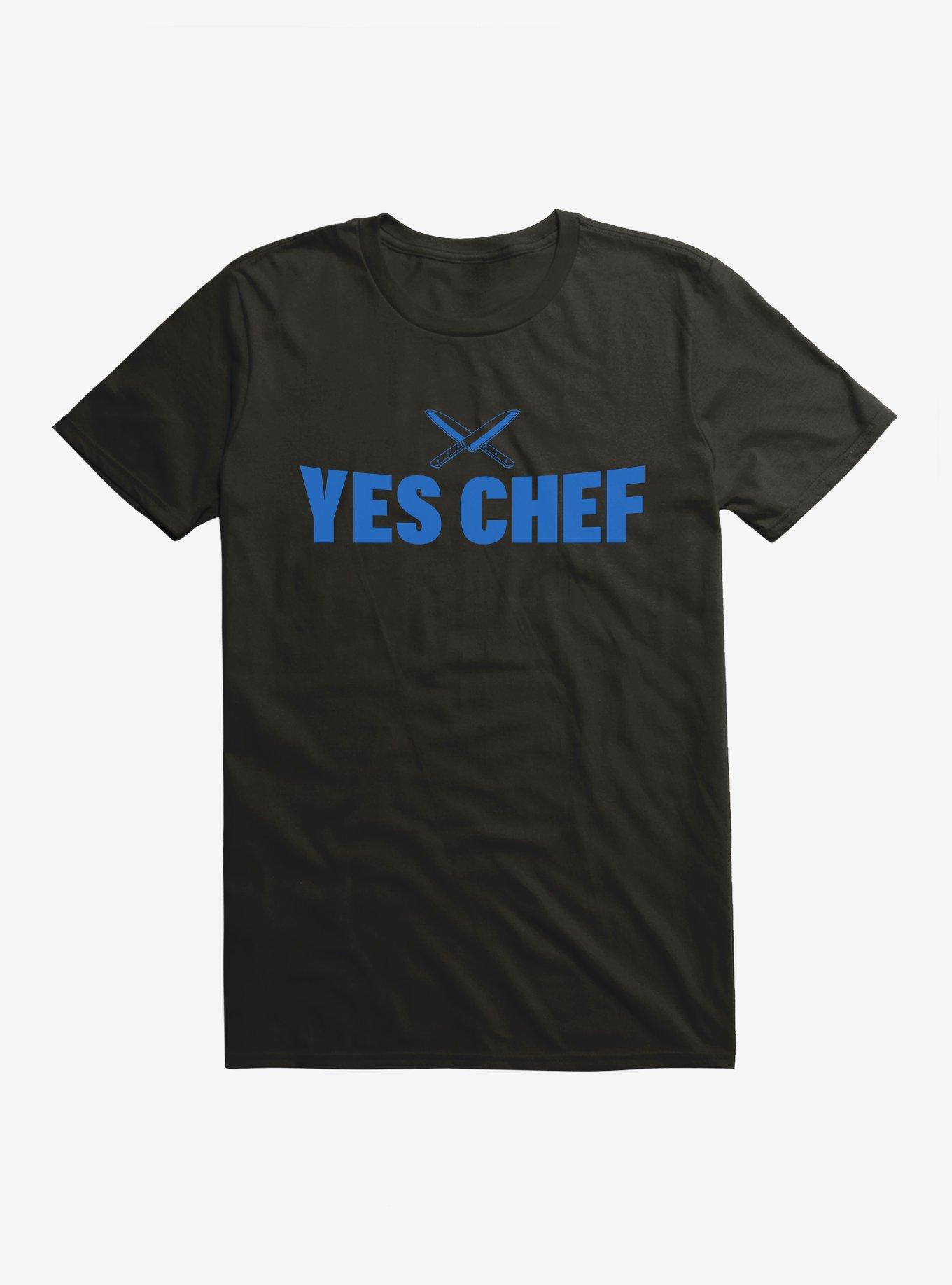Yes Chef! Blue Text T-Shirt | Hot Topic