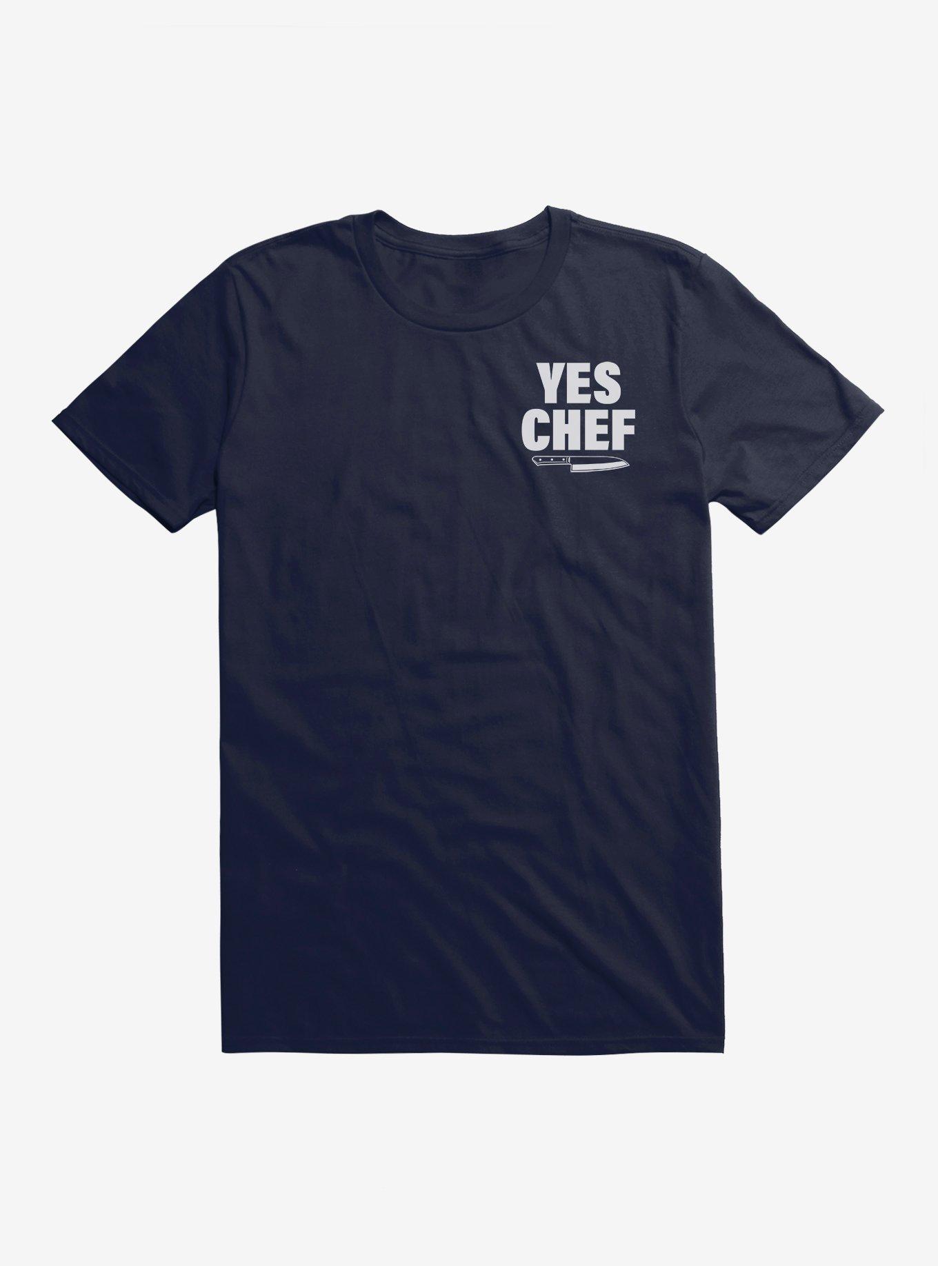 Yes Chef! Corner Graphic T-Shirt, NAVY, hi-res