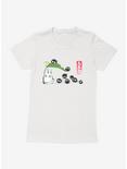 Studio Ghibli My Neighbor Totoro Soot Spirtes Follow Me Womens T-Shirt, WHITE, hi-res