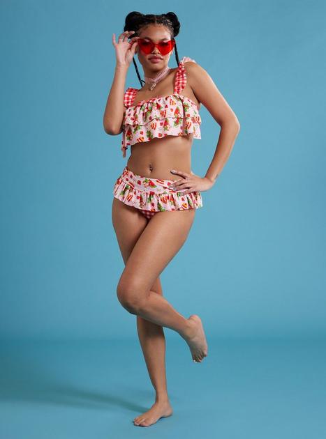 Bettie Page Sorbet Retro Two Piece Swim Suit