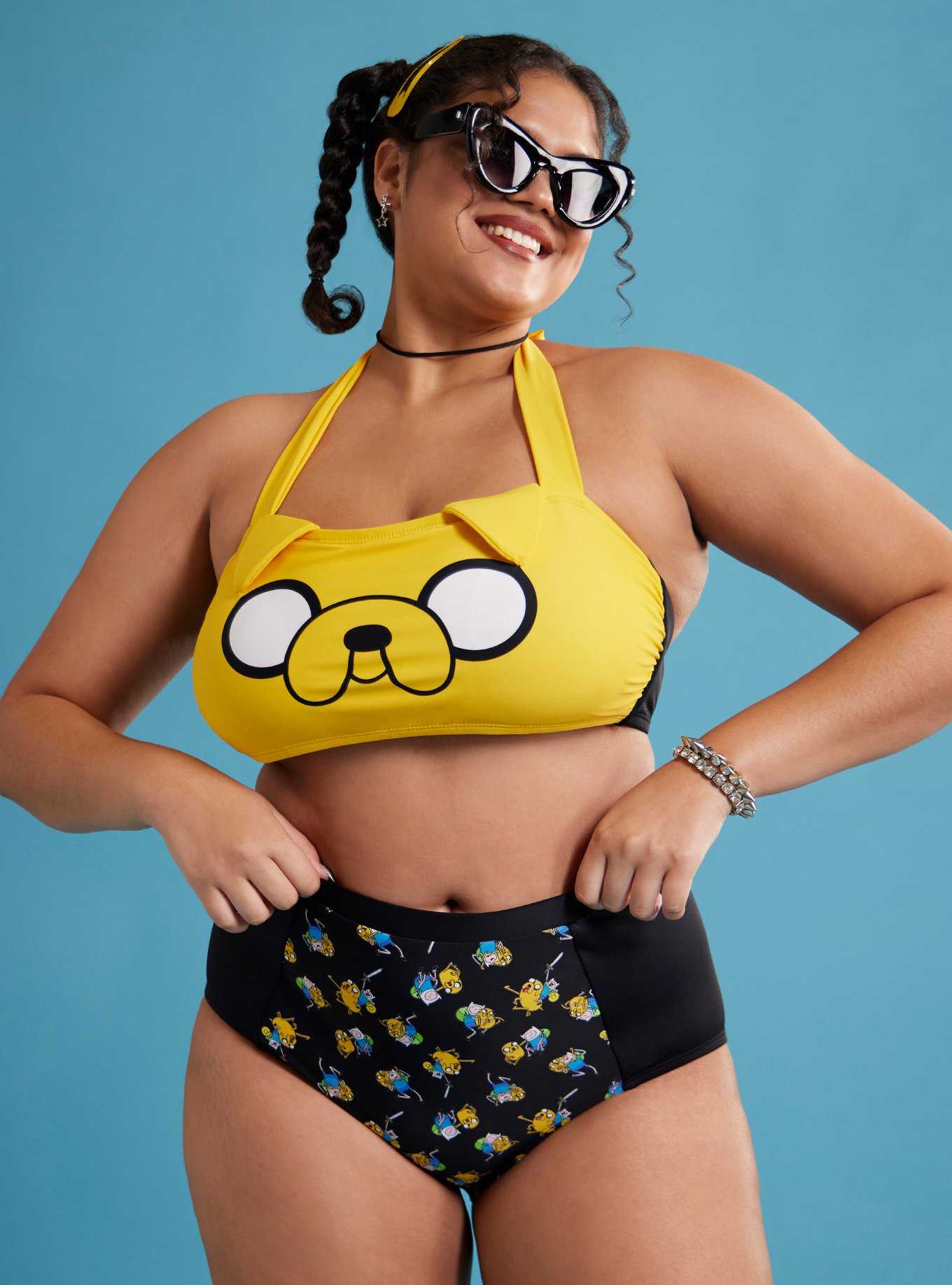 Adventure Time Jake Face Swim Top Plus Size, , hi-res