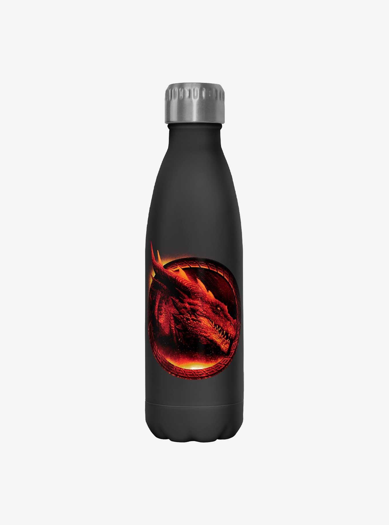 Dungeons & Dragons Flaming Dragon Water Bottle - BLACK