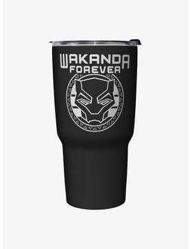 Marvel Black Panther Wakanda Forever Badge Travel Mug, , hi-res
