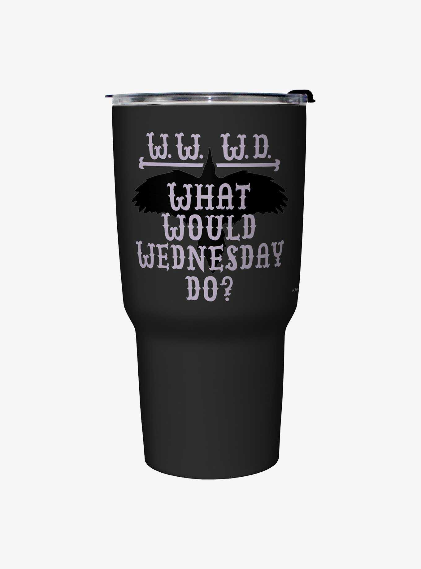 Wednesday What Would Wednesday Do Travel Mug, , hi-res