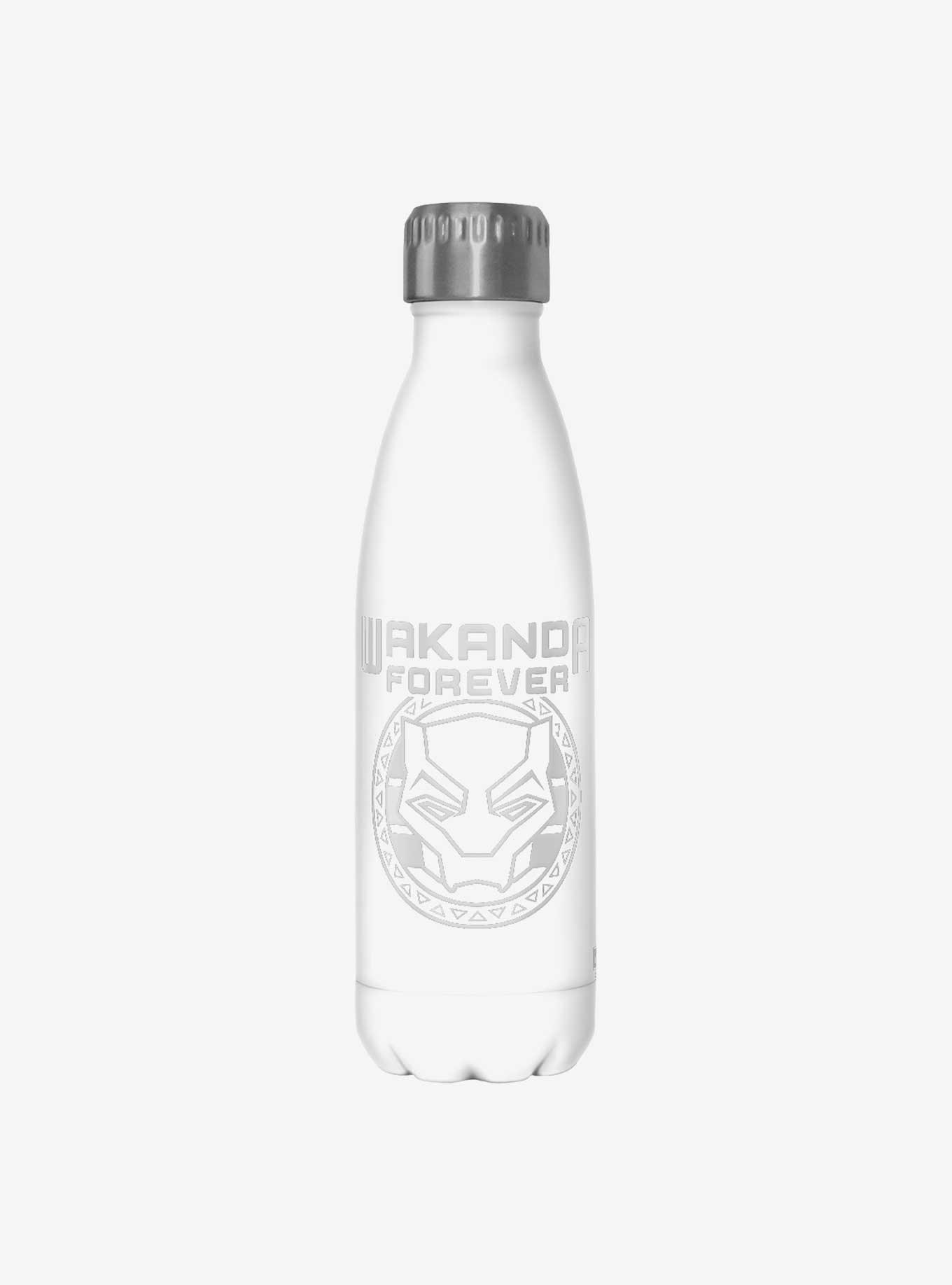 Marvel Black Panther Wakanda Forever Badge Water Bottle, , hi-res