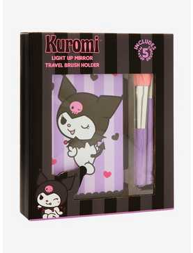 Sanrio Kuromi Mirrored Travel Makeup Brush Holder and Brush Set - BoxLunch Exclusive, , hi-res